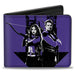 MARVEL STUDIOS HAWKEYE Bi-Fold Wallet - Hawkeye and Kate Bishop Pose + Logo Purple Black White Bi-Fold Wallets Marvel Comics   