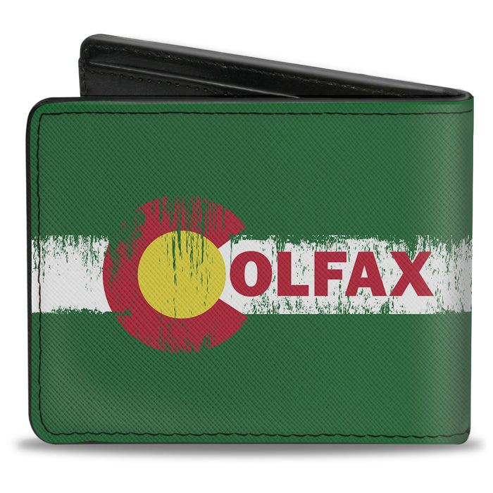 Bi-Fold Wallet - COLFAX Green Stripe Weathered Bi-Fold Wallets Buckle-Down   