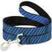 Dog Leash - Diagonal Stripes Scribble Gray/Blue Dog Leashes Buckle-Down   