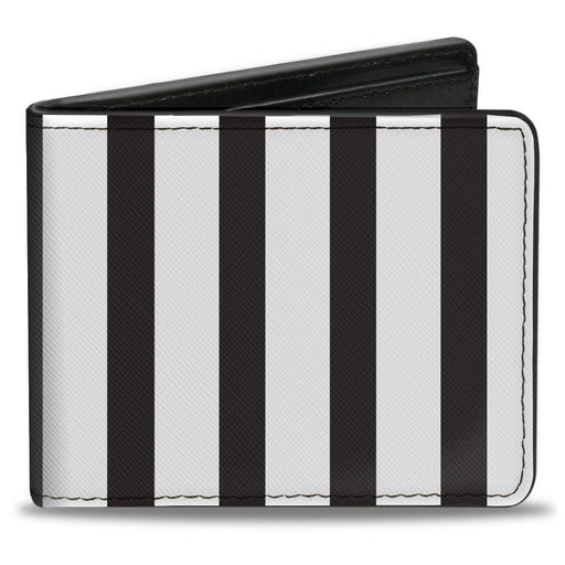 Bi-Fold Wallet - American Flag CLOSE-UP Black White Bi-Fold Wallets Buckle-Down   