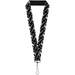 Lanyard - 1.0" - Spikes Scattered Black White Lanyards Buckle-Down   