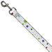 Dog Leash - Dots/Grid2 White/Gray/Multi Color Dog Leashes Buckle-Down   