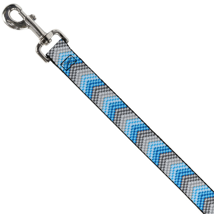 Dog Leash - Chevron Weave Grays/Blues Dog Leashes Buckle-Down   