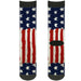 Sock Pair - Polyester - Stars & Stripes Painting - CREW Socks Buckle-Down   