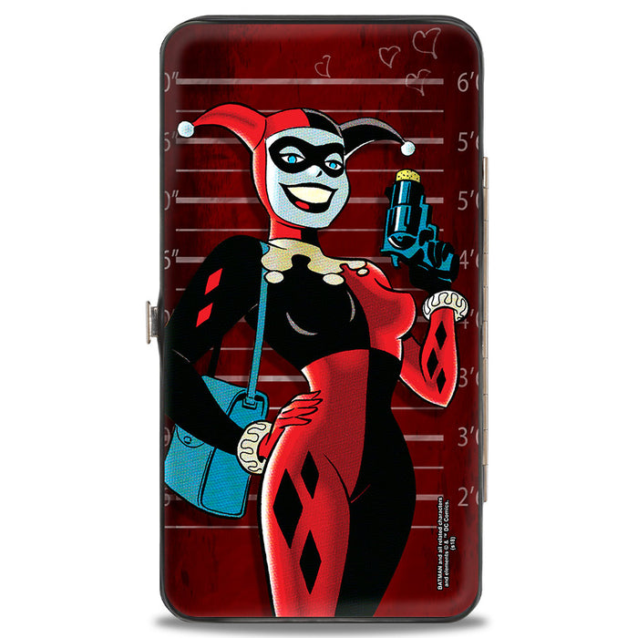 Hinged Wallet - Harley Quinn Mad Love Knock Pose Lineup Reds Hinged Wallets DC Comics   