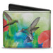 Bi-Fold Wallet - Vivid Hummingbird Garden Bi-Fold Wallets Buckle-Down   