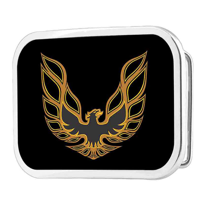 Pontiac Firebird Logo FCG Black Golds - Chrome Rock Star Buckle Belt Buckles GM General Motors   