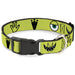 Plastic Clip Collar - Monsters Inc. Mike 4-Icons Greens/Black/White Plastic Clip Collars Disney   