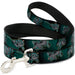 Dog Leash - Cheshire Cat 4-Poses Checkers Teal/Black Dog Leashes Disney   
