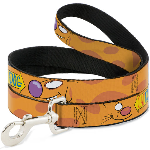 Dog Leash - CatDog Stretch/CATDOG Logo Dog Leashes Nickelodeon   