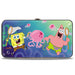 Hinged Wallet - Patrick Starfish & SpongeBob Jellyfishing + Jellyfish Catch Pose Hinged Wallets Nickelodeon   