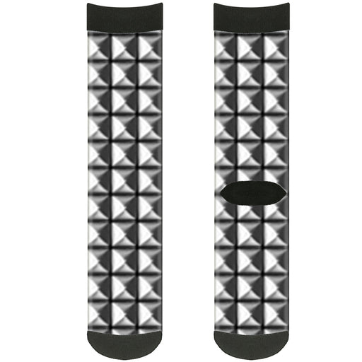 Sock Pair - Polyester - Printed Studs - CREW Socks Buckle-Down   