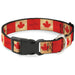Plastic Clip Collar - Canada Flag Continuous Vintage Plastic Clip Collars Buckle-Down   