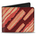 Bi-Fold Wallet - Bacon Slices Maroon Bi-Fold Wallets Buckle-Down   