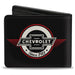 Bi-Fold Wallet - Retro Chevy Bowtie SINCE 1911 Black Red Ivory Bi-Fold Wallets GM General Motors   