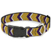 Plastic Clip Collar - Chevron Weave Gold/Purple/White Plastic Clip Collars Buckle-Down   