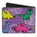 Bi-Fold Wallet - Dinosaur Cartoon Bi-Fold Wallets Buckle-Down   
