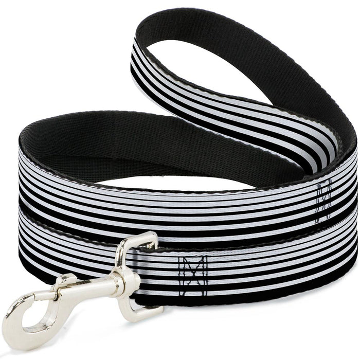 Dog Leash - Stripe Transition Black/White Dog Leashes Buckle-Down   
