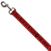 Dog Leash - Black Adam JUSTICE SOCIETY Icons and Text Red/Black Dog Leashes DC Comics   
