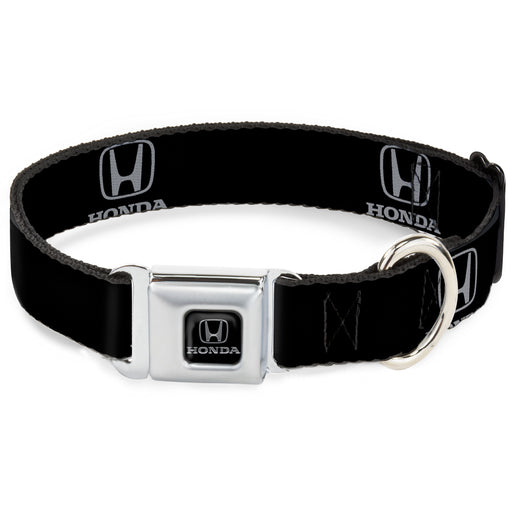 Honda Seatbelt Buckle Collar - Honda Logo Black/Silver Seatbelt Buckle Collars Honda   
