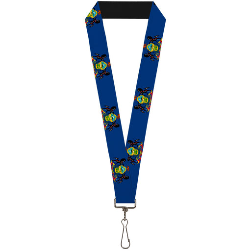 Lanyard - 1.0" - Pennsylvania Flag Lanyards Buckle-Down   