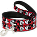 Dog Leash - Mickey Mouse Expressions Red/Black/White Dog Leashes Disney   