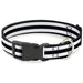 Plastic Clip Collar - Stripes 3Black/2White Plastic Clip Collars Buckle-Down   