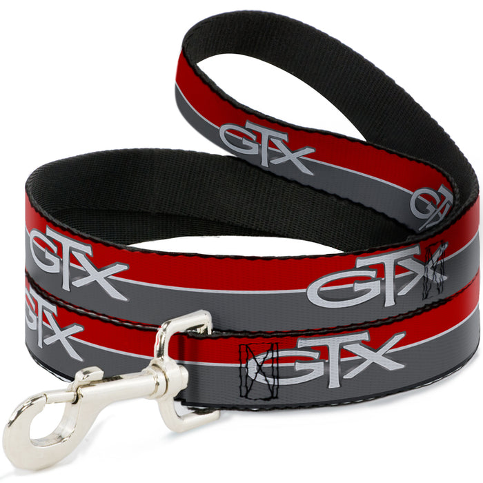 Dog Leash - Plymouth GTX Emblem/Stripe Red/White/Grays Dog Leashes Dodge   