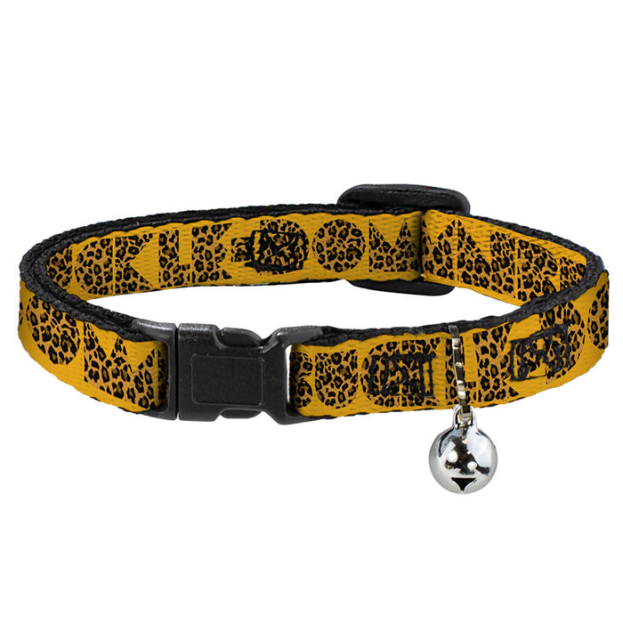 Cat Collar Breakaway - BUCKLE-DOWN Shapes Gold Leopard Brown Breakaway Cat Collars Buckle-Down   