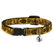 Cat Collar Breakaway - BUCKLE-DOWN Shapes Gold Leopard Brown Breakaway Cat Collars Buckle-Down   