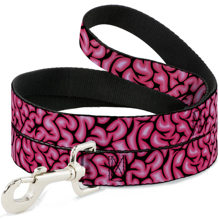 Dog Leash - Brains Black/Pink Dog Leashes Buckle-Down   