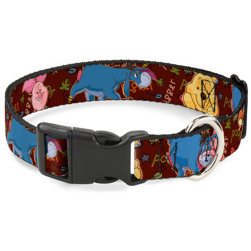 Plastic Clip Collar - Winnie the Pooh Character Poses Plastic Clip Collars Disney   