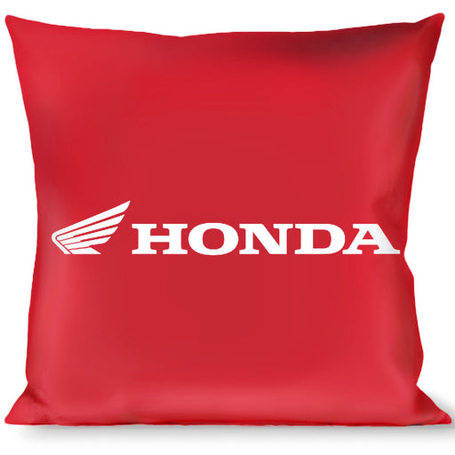 Pillow - THROW - Honda Motorcycle HONDA Wing Logo Red White Throw Pillows Honda Motorsports   