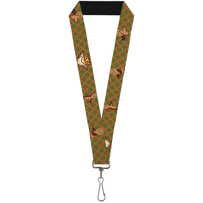 Lanyard - 1.0" - Owls Expressions Multi Color Lanyards Buckle-Down   