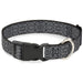 Plastic Clip Collar - Snake Skin 3 Charcoal/Black Plastic Clip Collars Buckle-Down   