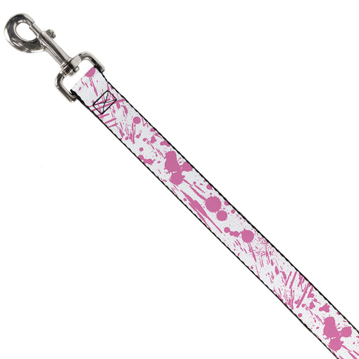 Dog Leash - Splatter White/Pink Dog Leashes Buckle-Down   