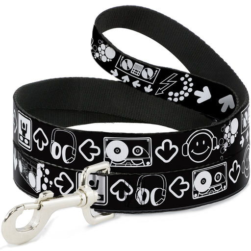 Dog Leash - Music Happy Face Dog Leashes Buckle-Down   