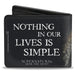 Bi-Fold Wallet - Dean, Sam & Castiel Group + NOTHING IN OUR LIVES IS SIMPLE-SUPERNATURAL Bi-Fold Wallets Supernatural   