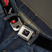 C7 Full Color Black Seatbelt Belt - C7 Logo/Red C7 Side/Front/Rear Views Black Webbing Seatbelt Belts GM General Motors   