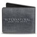 Bi-Fold Wallet - Supernatural NOTHING IN OUR LIVES IS SIMPLE Devil's Trap Symbol + Logo Grays Bi-Fold Wallets Supernatural   