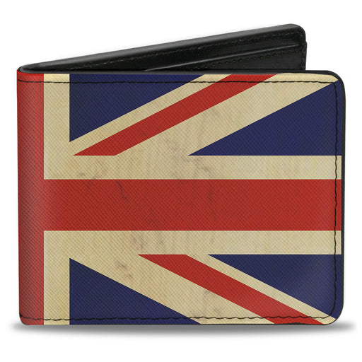 Bi-Fold Wallet - Vintage United Kingdom Flags Bi-Fold Wallets Buckle-Down   