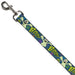 Dog Leash - Ghost BOO! Blue/Multi Color Dog Leashes Buckle-Down   