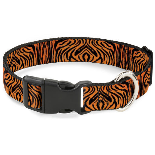 Plastic Clip Collar - Tiger2 Orange/Black Plastic Clip Collars Buckle-Down   