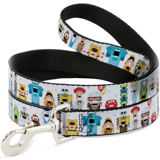 Dog Leash - Pixar Holiday Collection Nutcracker Characters Lineup/Stars White/Blues Dog Leashes Disney   