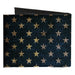 Canvas Bi-Fold Wallet - Vintage US Flag Stretch Canvas Bi-Fold Wallets Buckle-Down   