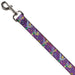 Dog Leash - Tinker Bell Poses/Flowers/Stars/Skull Purple Dog Leashes Disney   