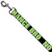 Dog Leash - NO CHANCE BRO Black/Turquoise/Green Dog Leashes Buckle-Down   