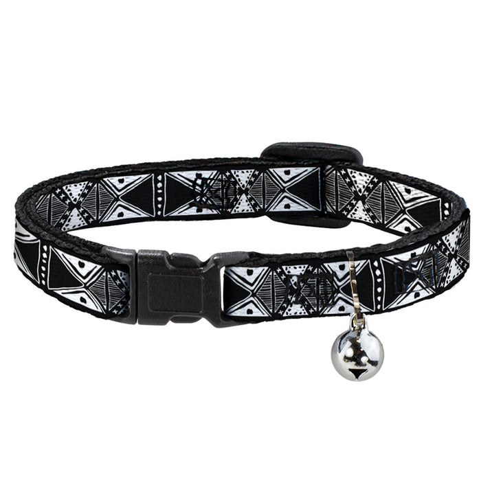 Cat Collar Breakaway - Tribal1 Black White Breakaway Cat Collars Buckle-Down   