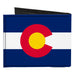 Canvas Bi-Fold Wallet - Colorado Flag Logo Centered Canvas Bi-Fold Wallets Buckle-Down   