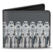 Bi-Fold Wallet - Star Wars Kenner Han Solo Stormtroopers UH OH Group Action Figures Gray Bi-Fold Wallets Star Wars   